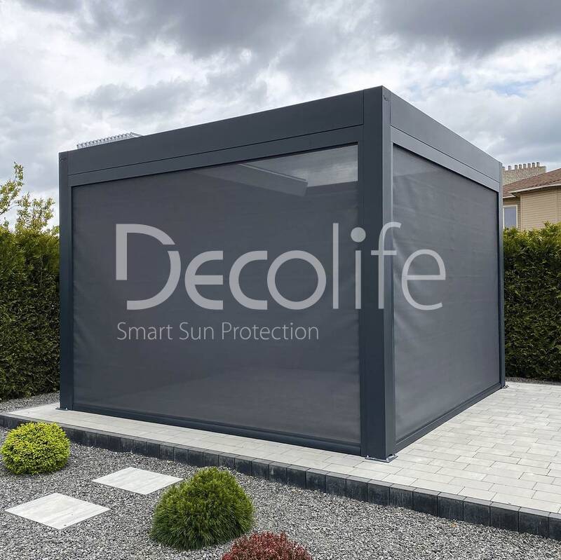 Pergola Decolife Bioclimatic B700-20C + Zip 130 - 