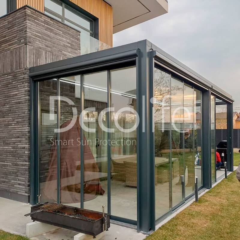 Pergola Decolife B700 + Sliding glazing S500 - 