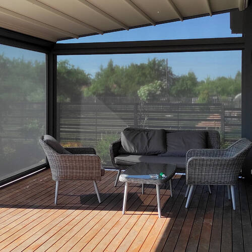 Wall tent pergola Decolife Project Light + Vertical system Zip 100