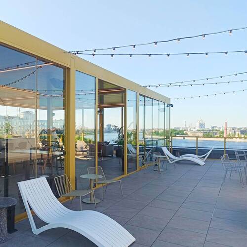 Pergola Decolife B700-25S + Glazing FC58, S200