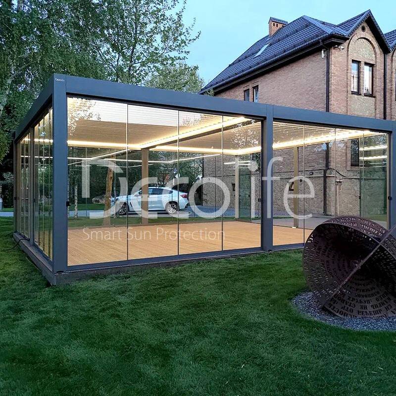 Pergola Decolife B700 + Sliding glazing S200 - 