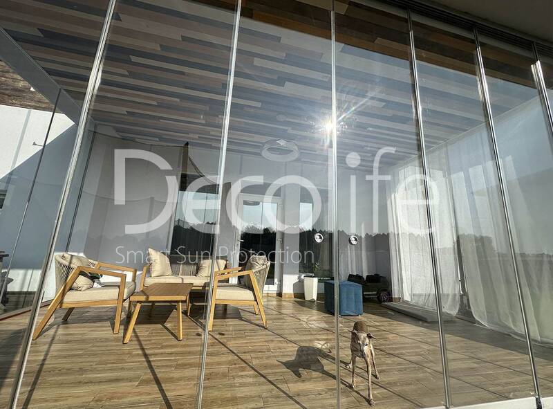 Sliding frameless glazing Decolife S100 - 