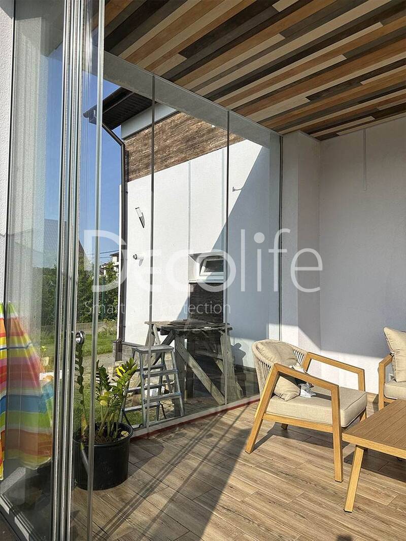 Sliding frameless glazing Decolife S100 - 