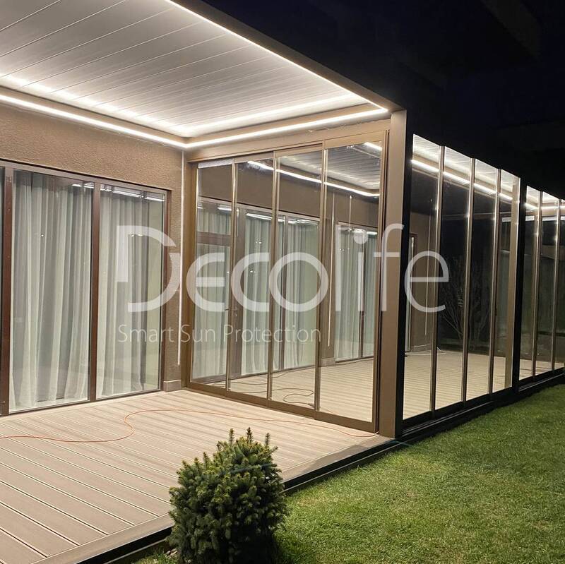 Pergolas Decolife Bioclimatic B500, B600 - implemented by our partner ''Lux Terras'' - 