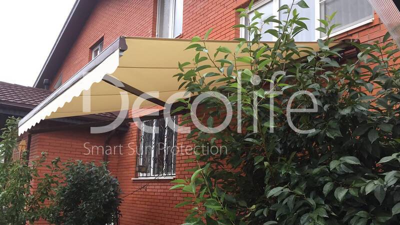 Terrace awning Decolife G220 with vario flounces - 