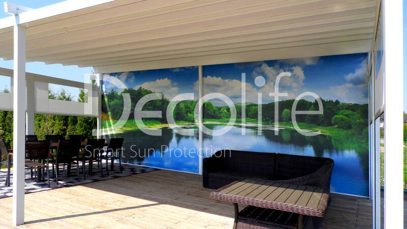 Pergola for the terrace Basic&Pro New with photo printing - 