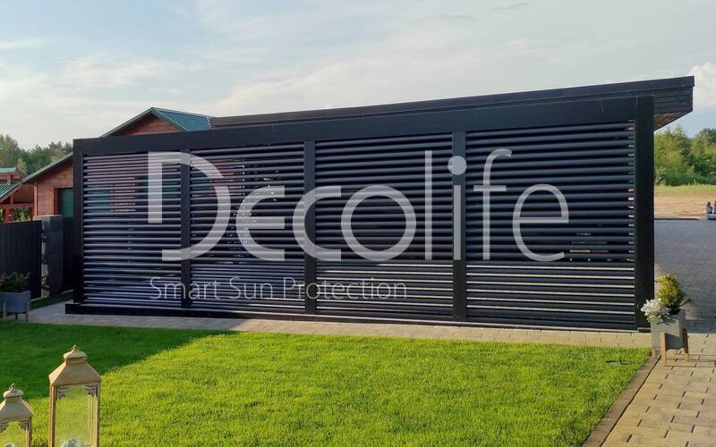 Pergola Bioclimatic + Facade blinds Decolife - 