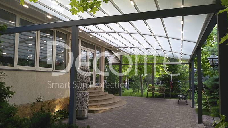 Pergola Decolife Arko 11x5 + 4.5x4 meters - 