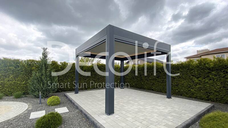 Pergola Decolife Bioclimatic B700-20C + Zip 130 - 