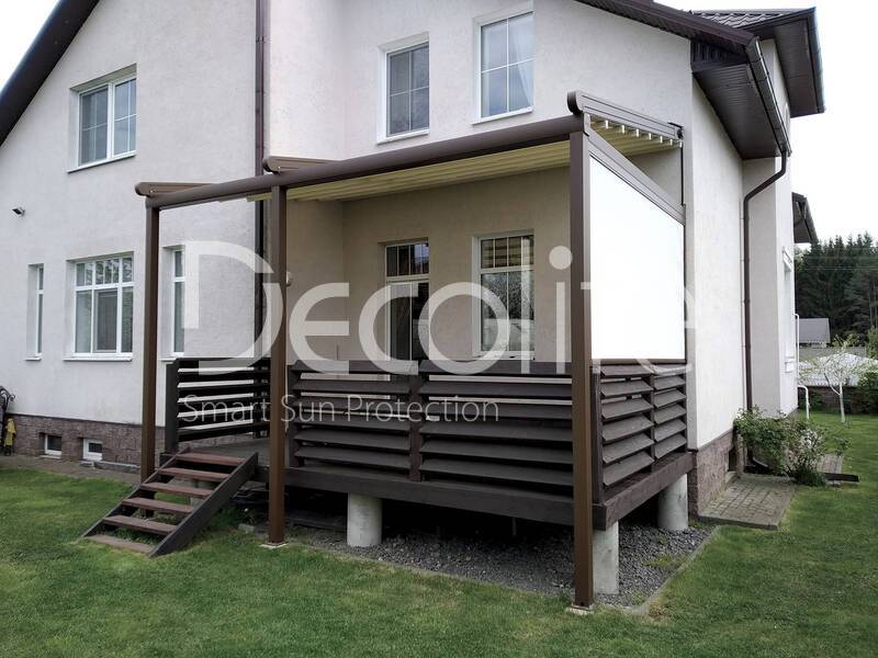 Pergola Decolife Project Light + Vertical system Decolife Zip 100 - 