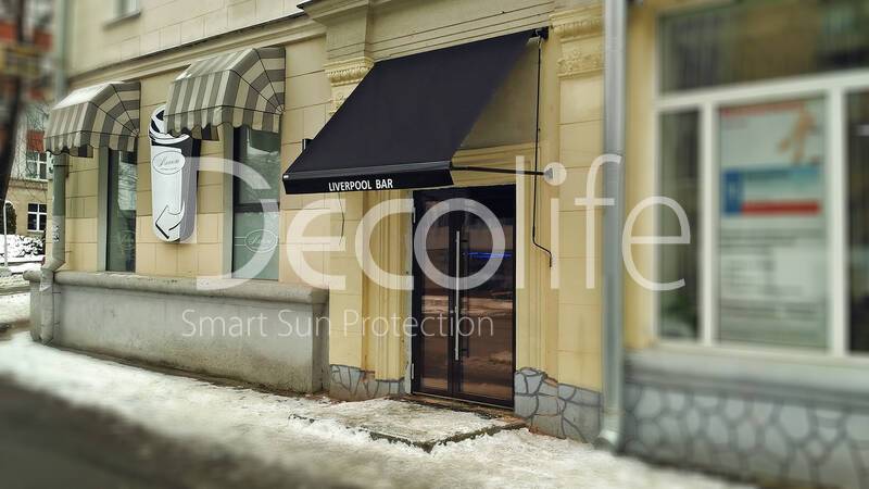 Showcase awning Decolife G400 for cafes and restaurants - 