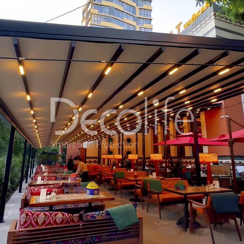 Tent pergolas Decolife, the project was implemented by our partner ''TENT VERTEX'' - 