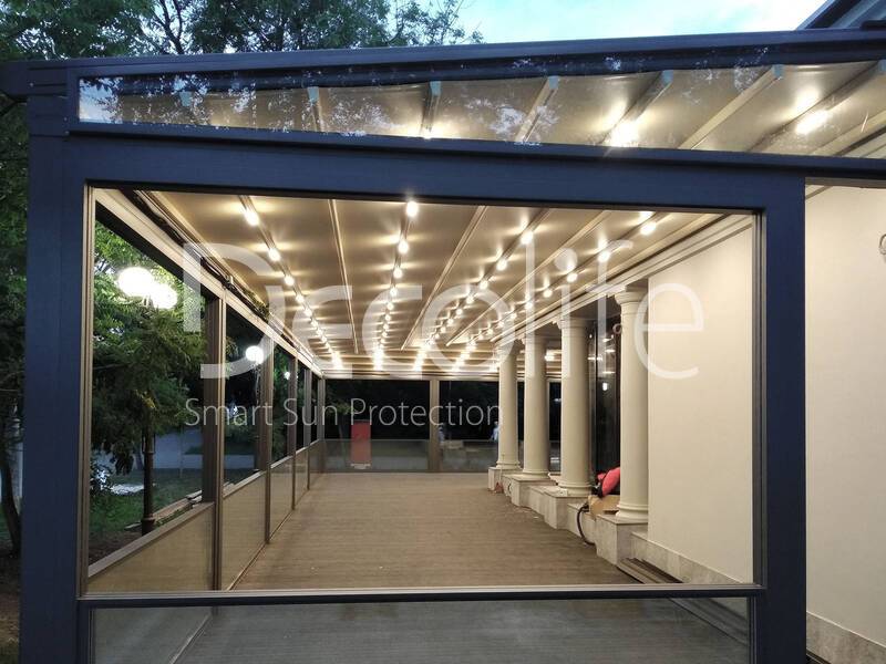 Pergola Decolife Basic&Pro New + Gulillotine glazing W500 - 