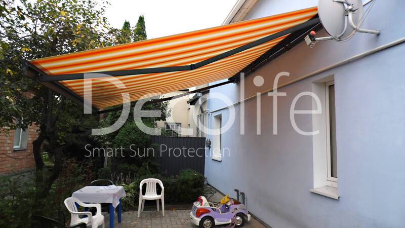 Awning Decolife SemiCassette for terrace - 