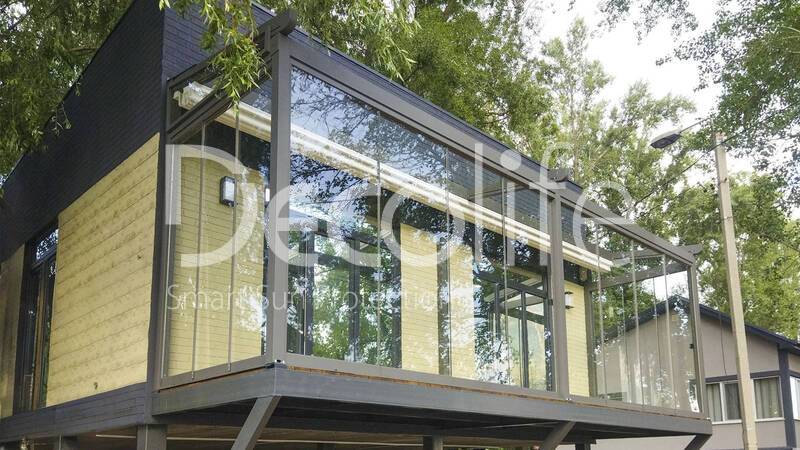 Decolife Solo Project Awning Pergola + S150 Frameless Glazing - 