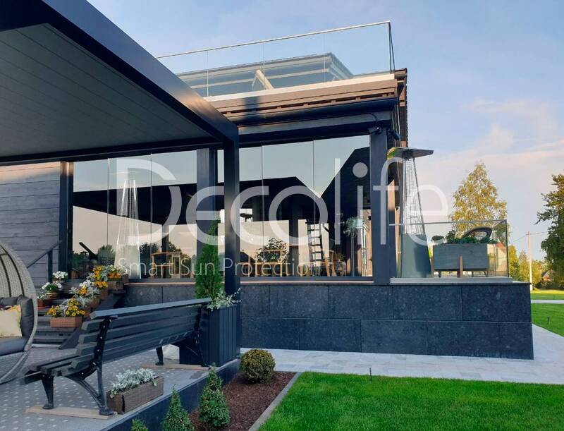 Pergola, Glazing, Glass railing  - 