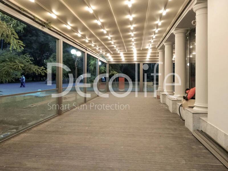 Pergola Decolife Basic&Pro New + Gulillotine glazing W500 - 