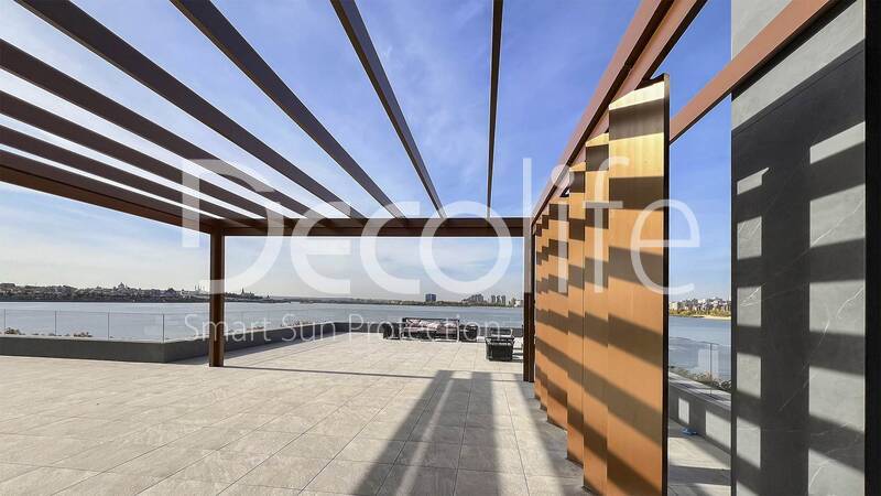 Pergola Decolife Bioclimatic B200 MAF, - object was implemented by our partner OOO ''STELL MS'' - 