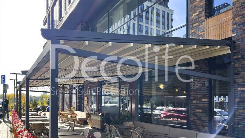 Awning pergola Decolife, object was implemented by our partner OOO ''STELL MS'' - 