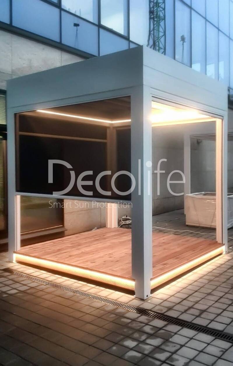 Pergola Basic Decolife + Zip + Glazing - 