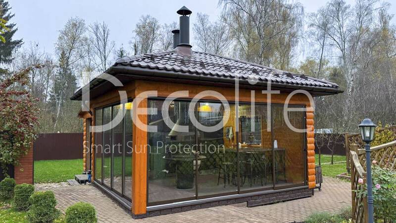 Sliding panoramic glazing Decolife S500 - 