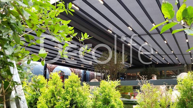 Pergola Decolife + guillotine glazing - 