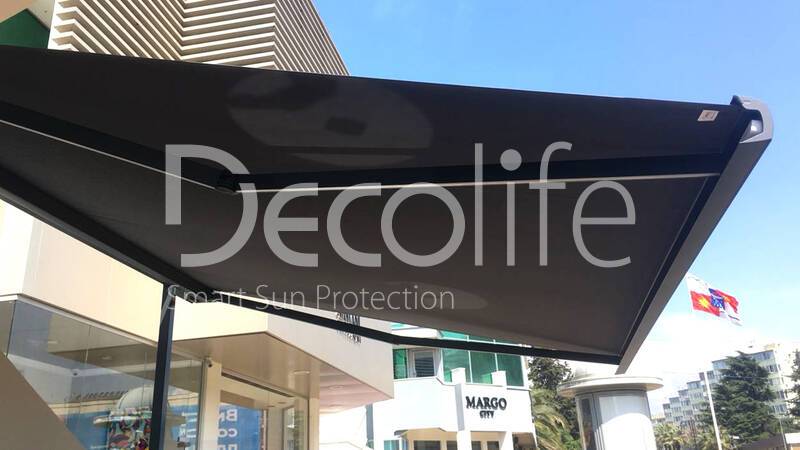 Cassette awning Decolife G500 for cafes and restaurants - 