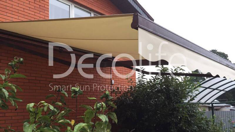 Terrace awning Decolife G220 with vario flounces - 