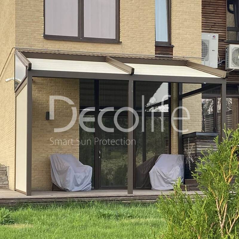 Pergola awning Decolife + Zip, - implemented by our partner ''Lux Terras'' - 