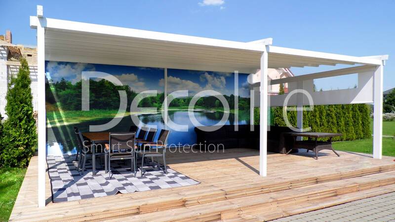 Pergola for the terrace Basic&Pro New with photo printing - 