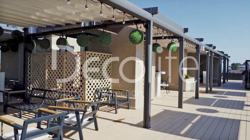 Awning pergolas Decolife Basic & Pro New, implemented by partner LLC ''European Sun Protection Systems'' - 