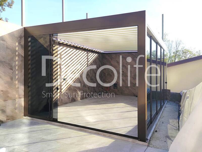 Pergola Decolife B700 + Sliding glazing S200 - 