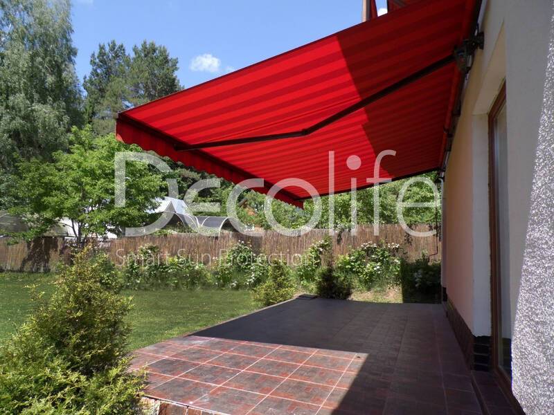 Open awning S350 for a private house - 