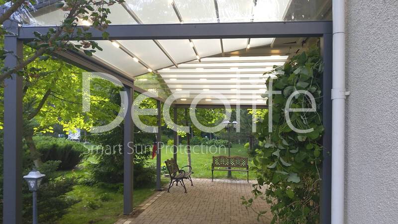 Pergola Decolife Arko 11x5 + 4.5x4 meters - 