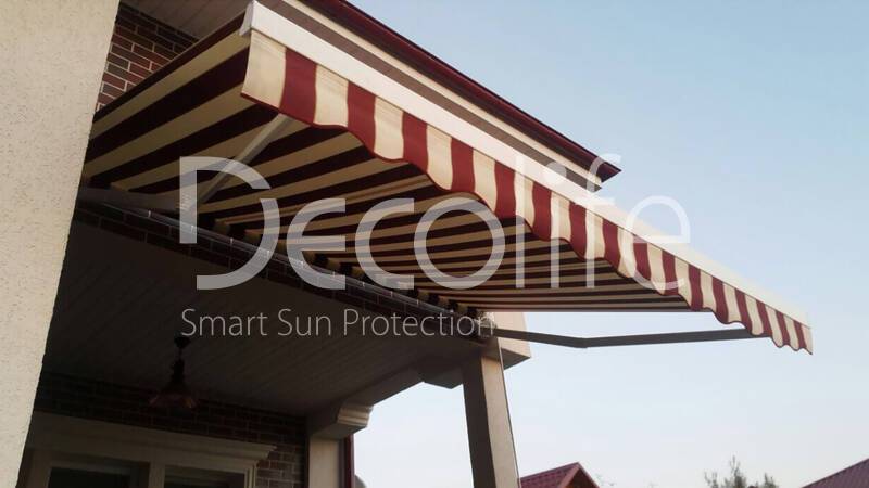 Retractable awning Decolife G200 for summer cottages - 