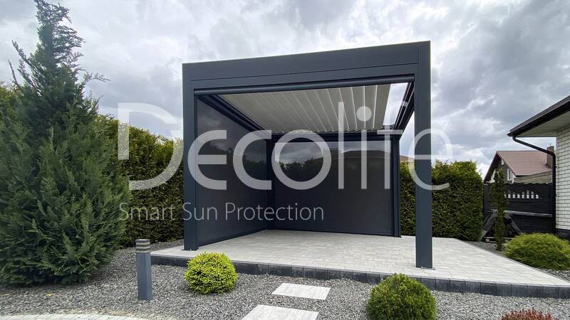 Pergola Decolife Bioclimatic B700-20C + Zip 130 - 