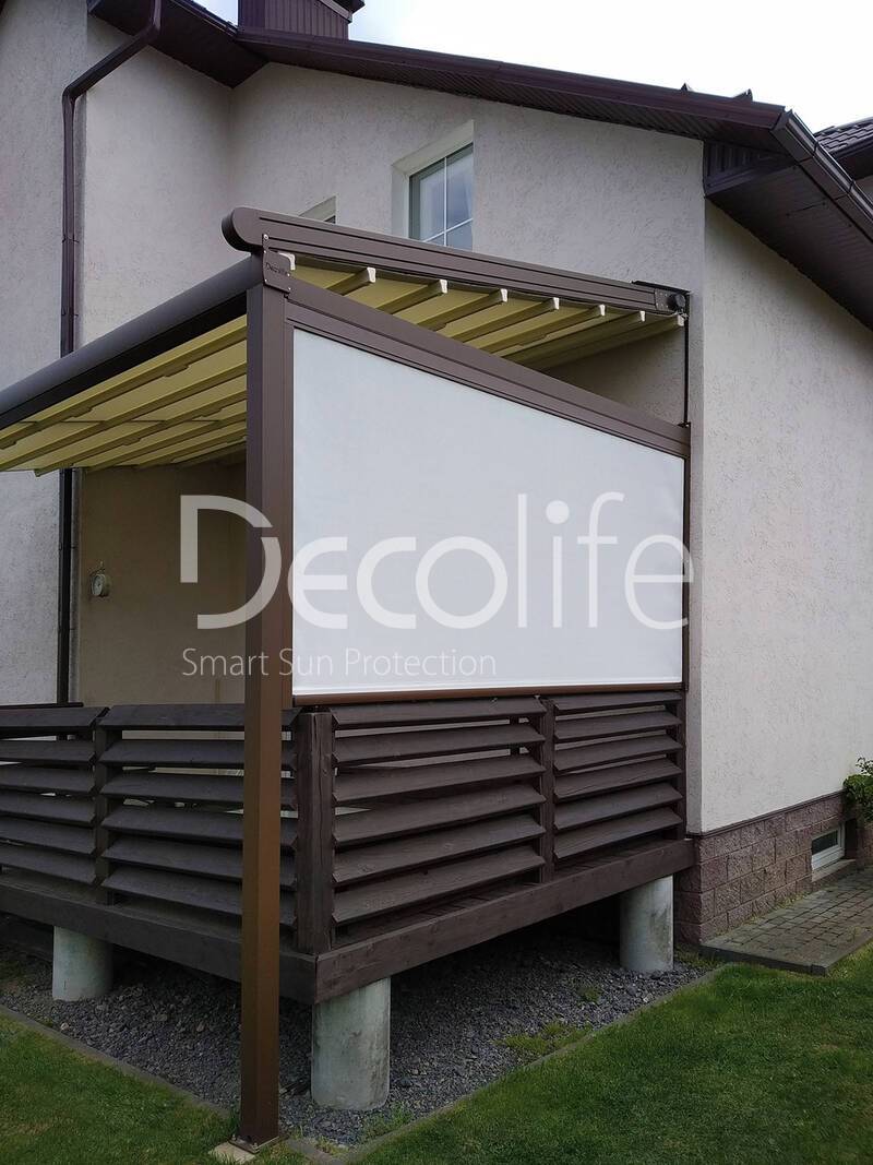 Pergola Decolife Project Light + Vertical system Decolife Zip 100 - 