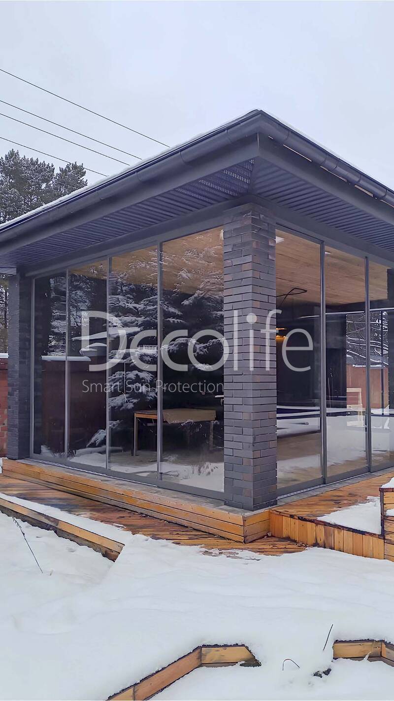 Sliding glazing Decolife S500, implemented by ''Liberty'' partner - 