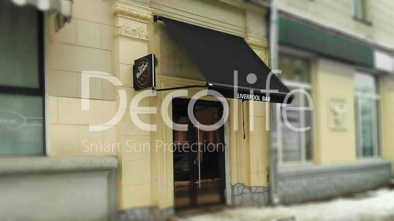 Showcase awning Decolife G400 for cafes and restaurants - 