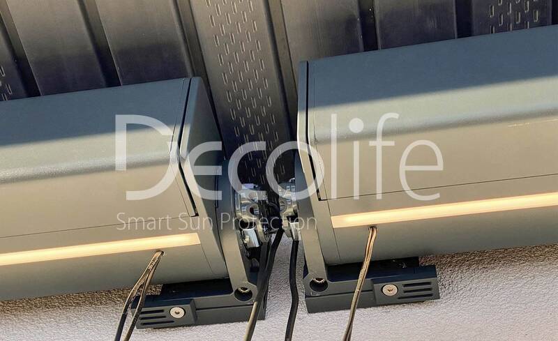Cassette awning Decolife G600 
with backlighting in arms and box - 