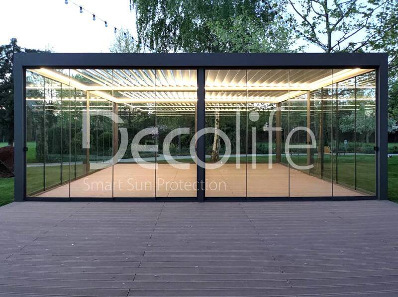 Pergola Decolife B700 + Sliding glazing S200 - 