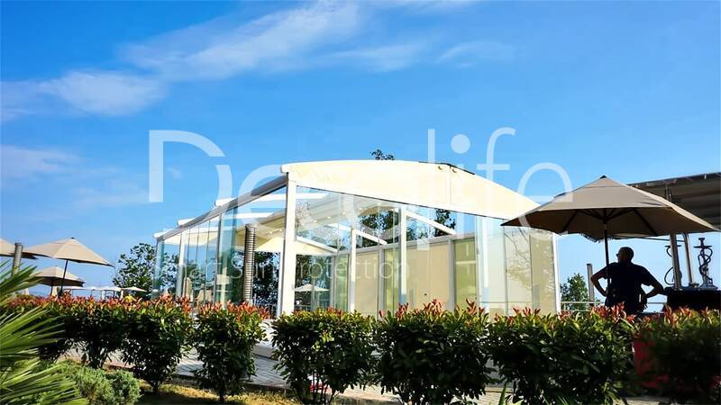 Pergola Decolife Arka Twin + Sliding glazing - 