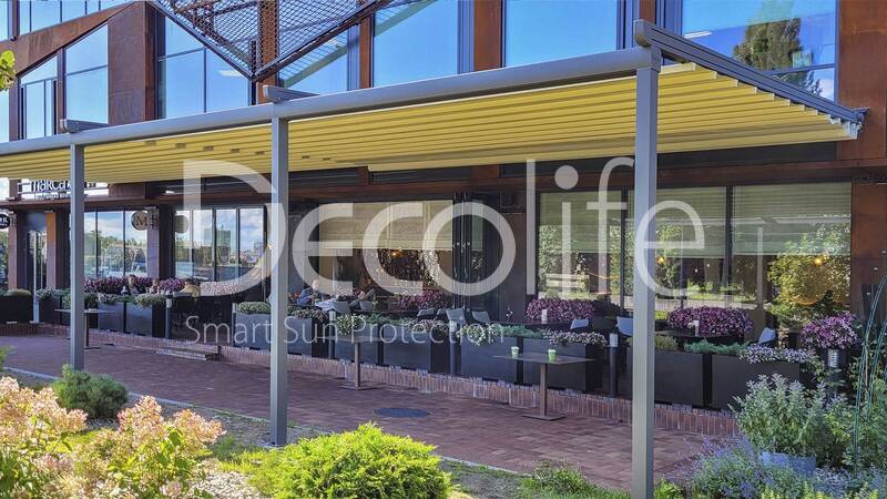 Awning pergola Decolife Project, implemented by our partner LLC ''European Sun Protection Systems'' - 