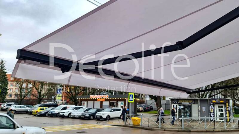 Open awning Decolife G200, implemented by our partner LLC ''European Sun Protection Systems'' - 