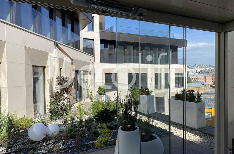 Pergola Decolife Bioclimatic B600 + Sliding glazing, implemented by our partner ''Lux Terras'' - 