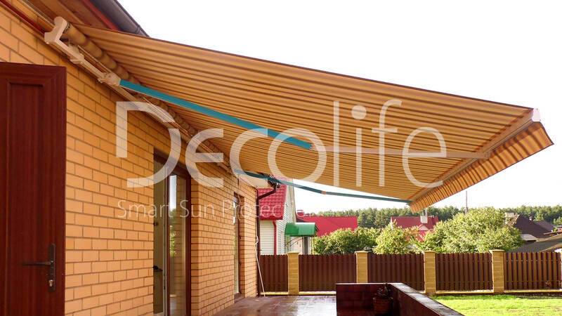 Open awning Decolife G200 for a country house - 