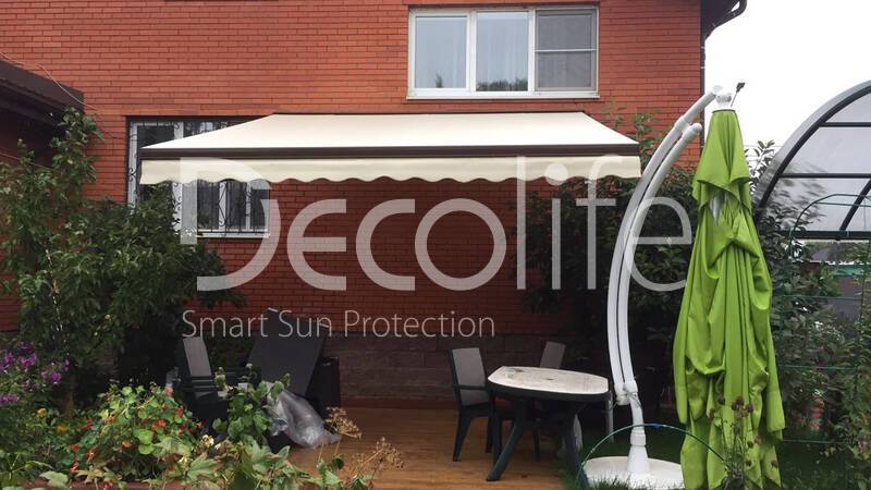 Terrace awning Decolife G220 with vario flounces - 