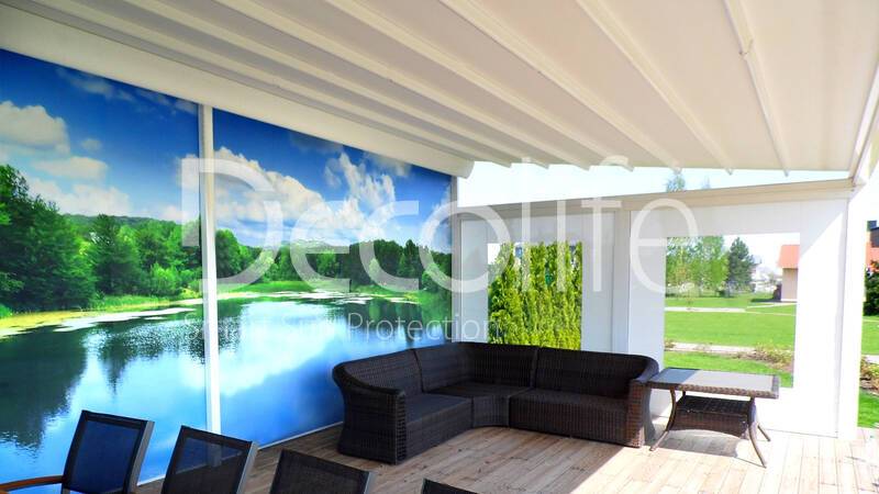 Pergola for the terrace Basic&Pro New with photo printing - 