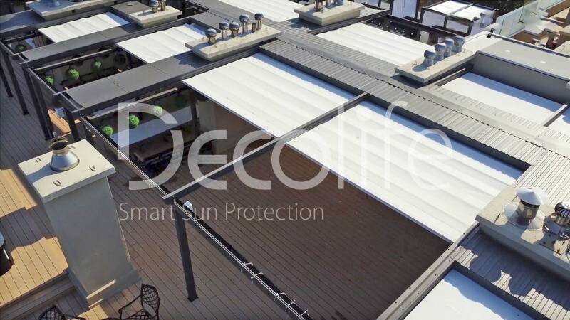 Awning pergolas Decolife Basic & Pro New, implemented by partner LLC ''European Sun Protection Systems'' - 