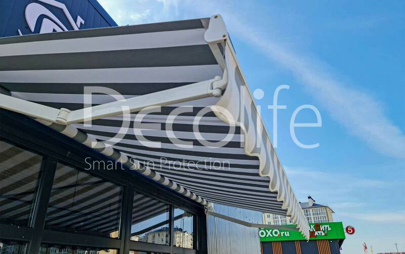 Open awning Decolife G90, implemented by our partner LLC ''European Sun Protection Systems'' - 